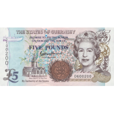 (399) ** PNew (PN56d) Guernsey - 5 Pounds Year ND (2023)
